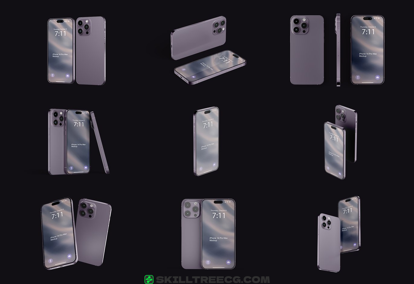 图片[2]-IPhone 14 Pro Max Mockup Set（601059）-技能树